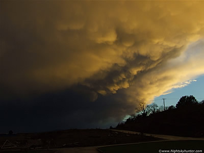 Sunset Mammatus Clouds, Maghera, October 28th 2013